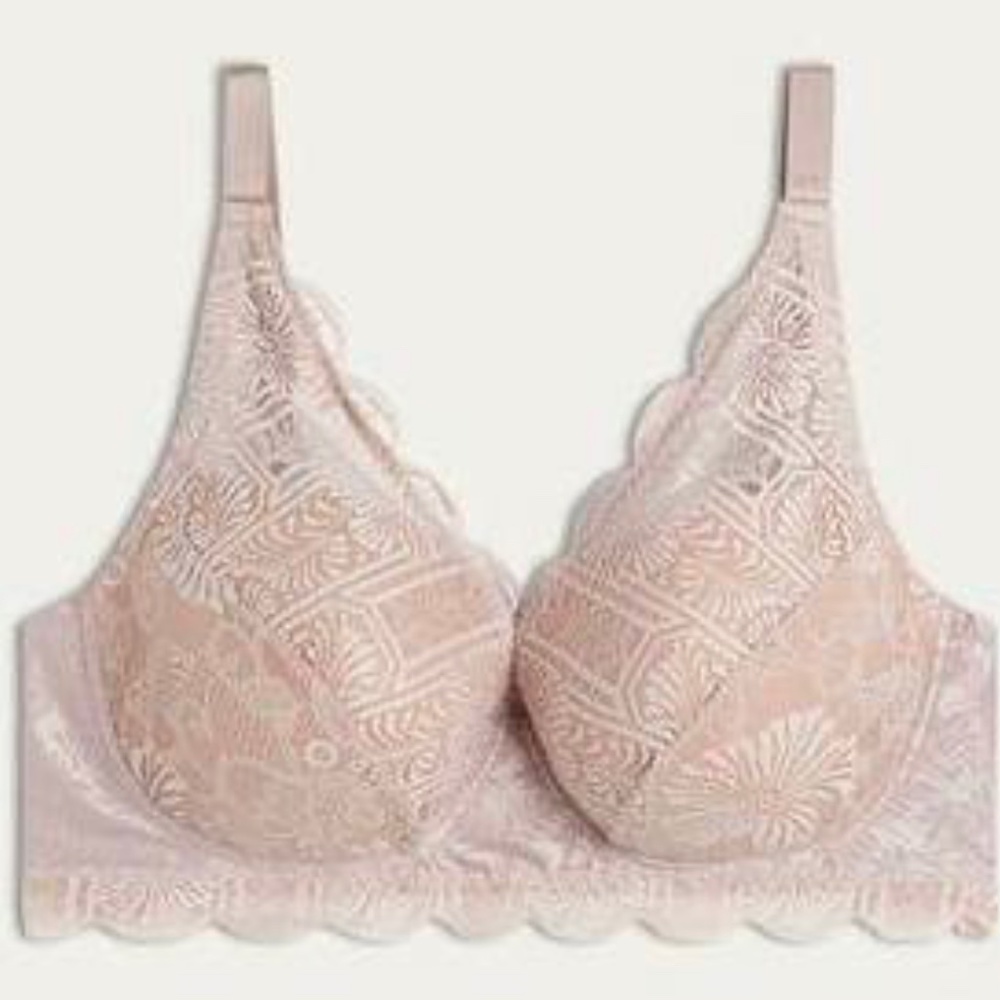 Intimissimi Plume Rose Iris Balkonette Bra Size 36D